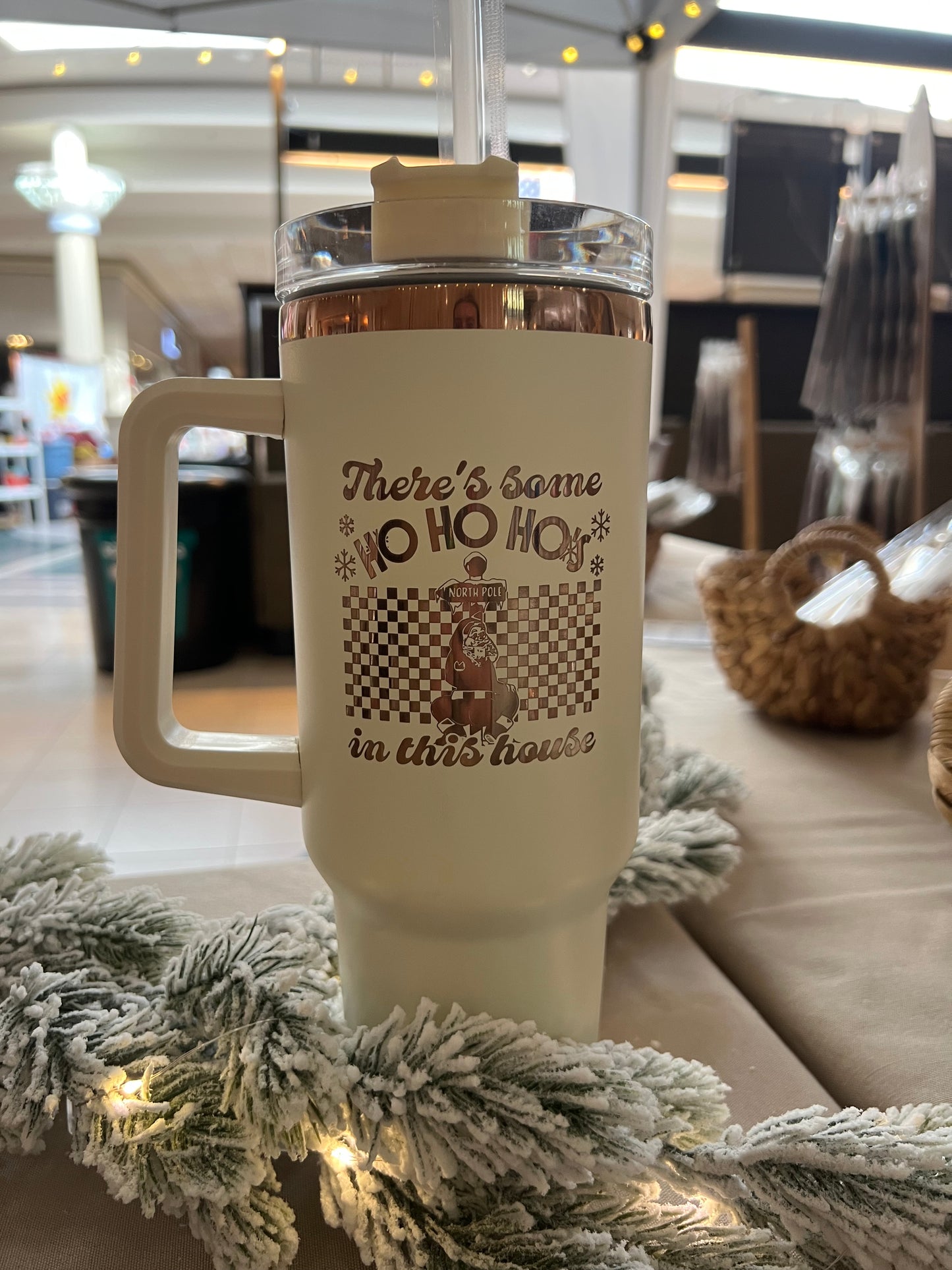 Holiday Copper & Cream Tumblers