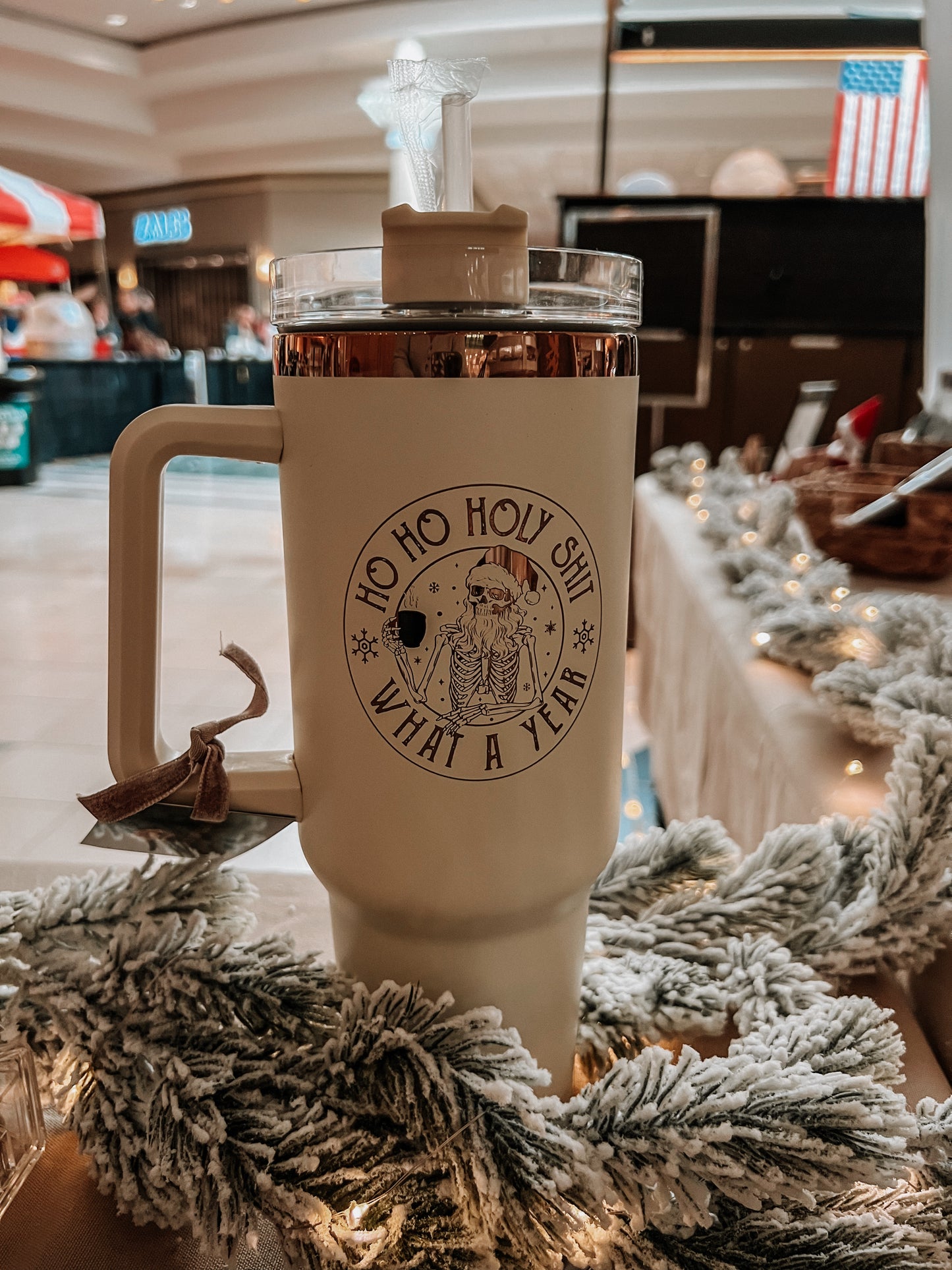 Holiday Copper & Cream Tumblers