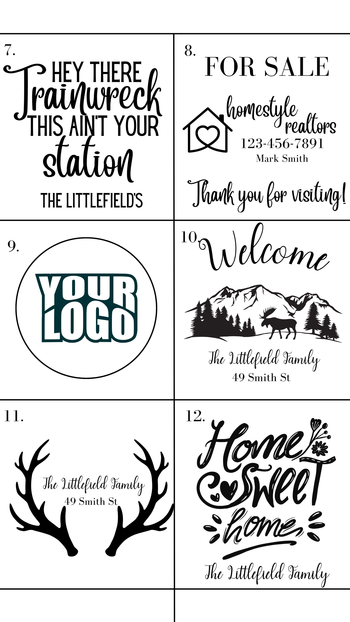 12x18 Personalized Garden Sign