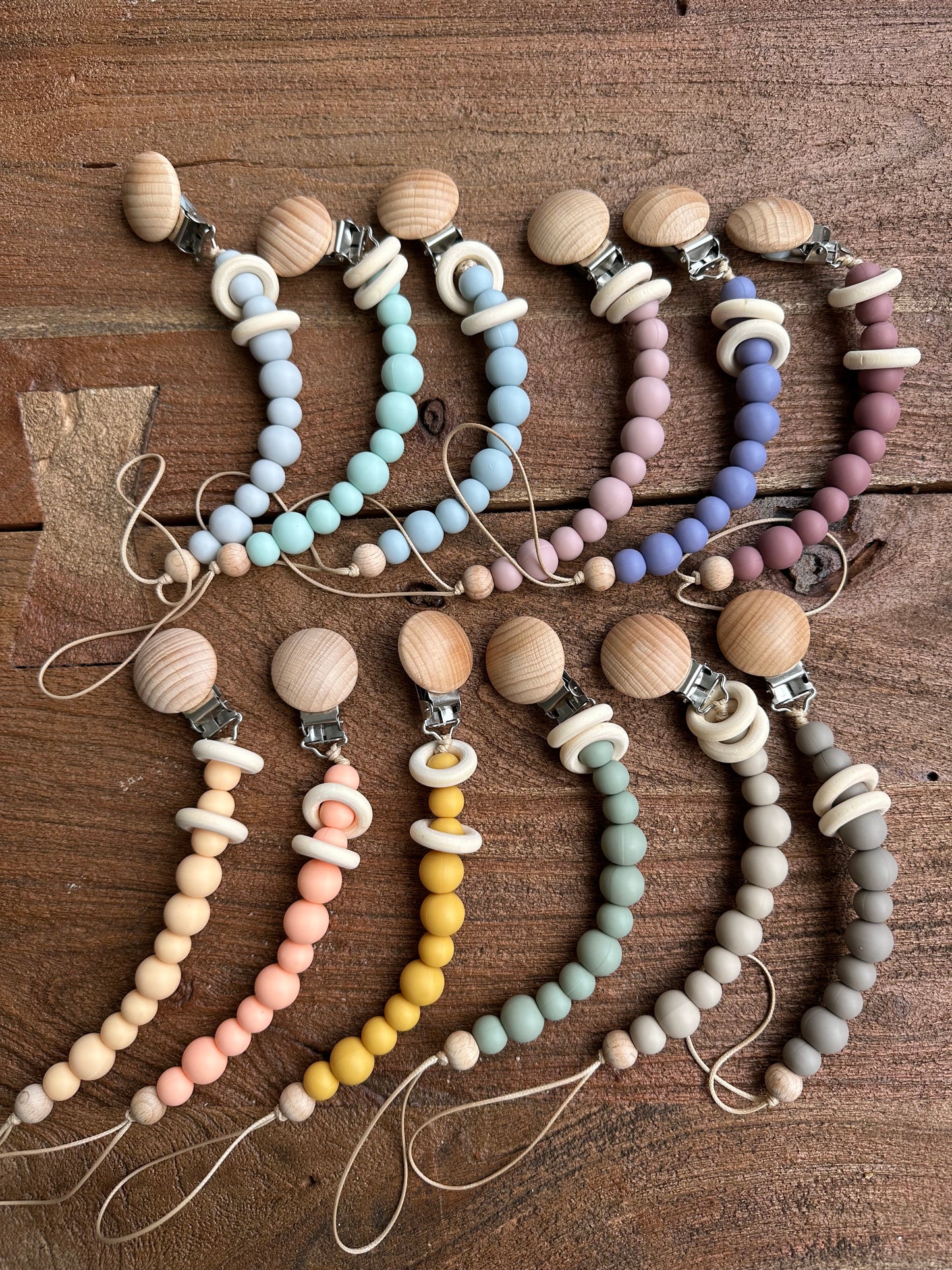 Engraved Binky Clips