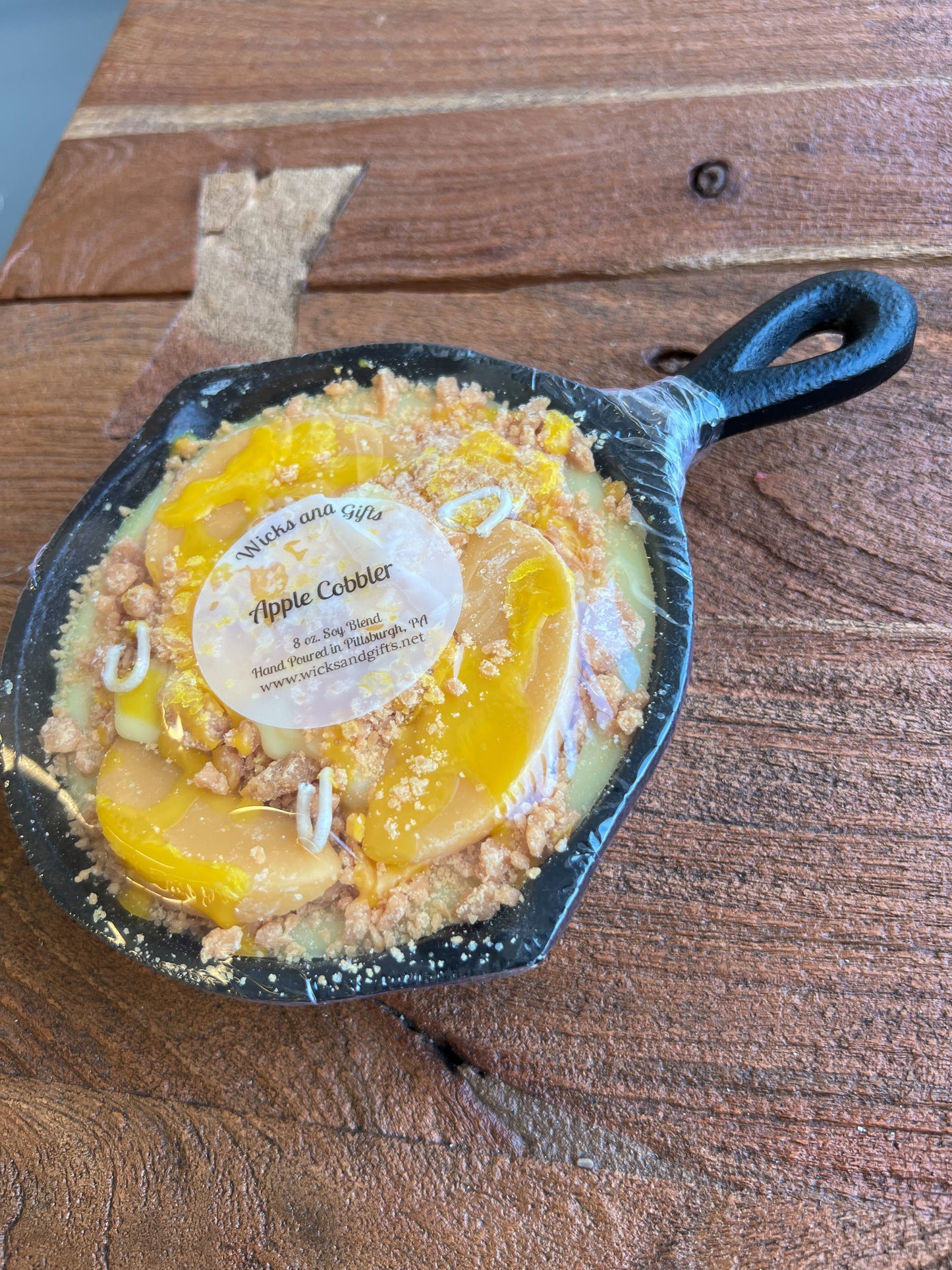 Apple Pie Cobbler Cast Iron Candle