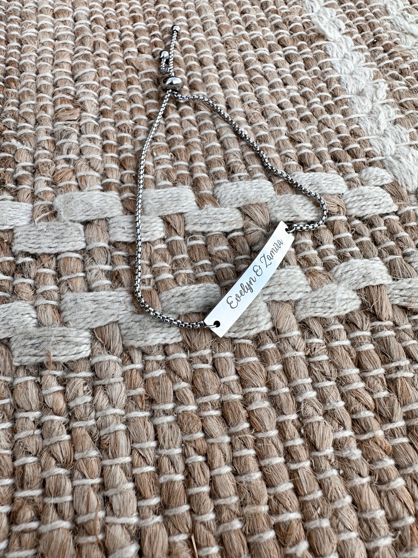 Adjustable Engraved Bracelet