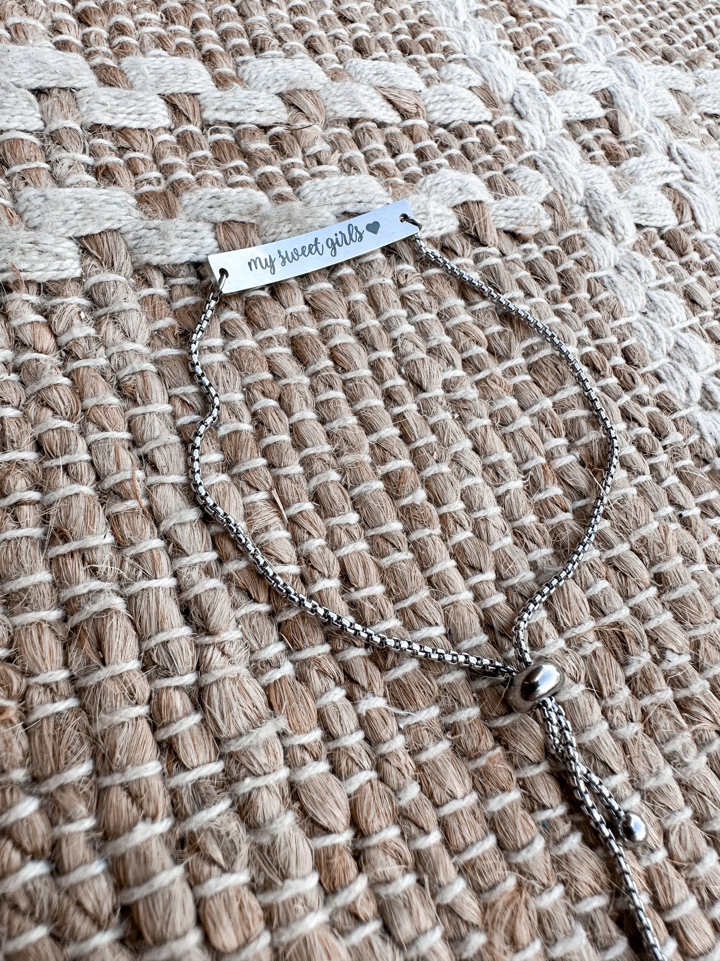 Adjustable Engraved Bracelet
