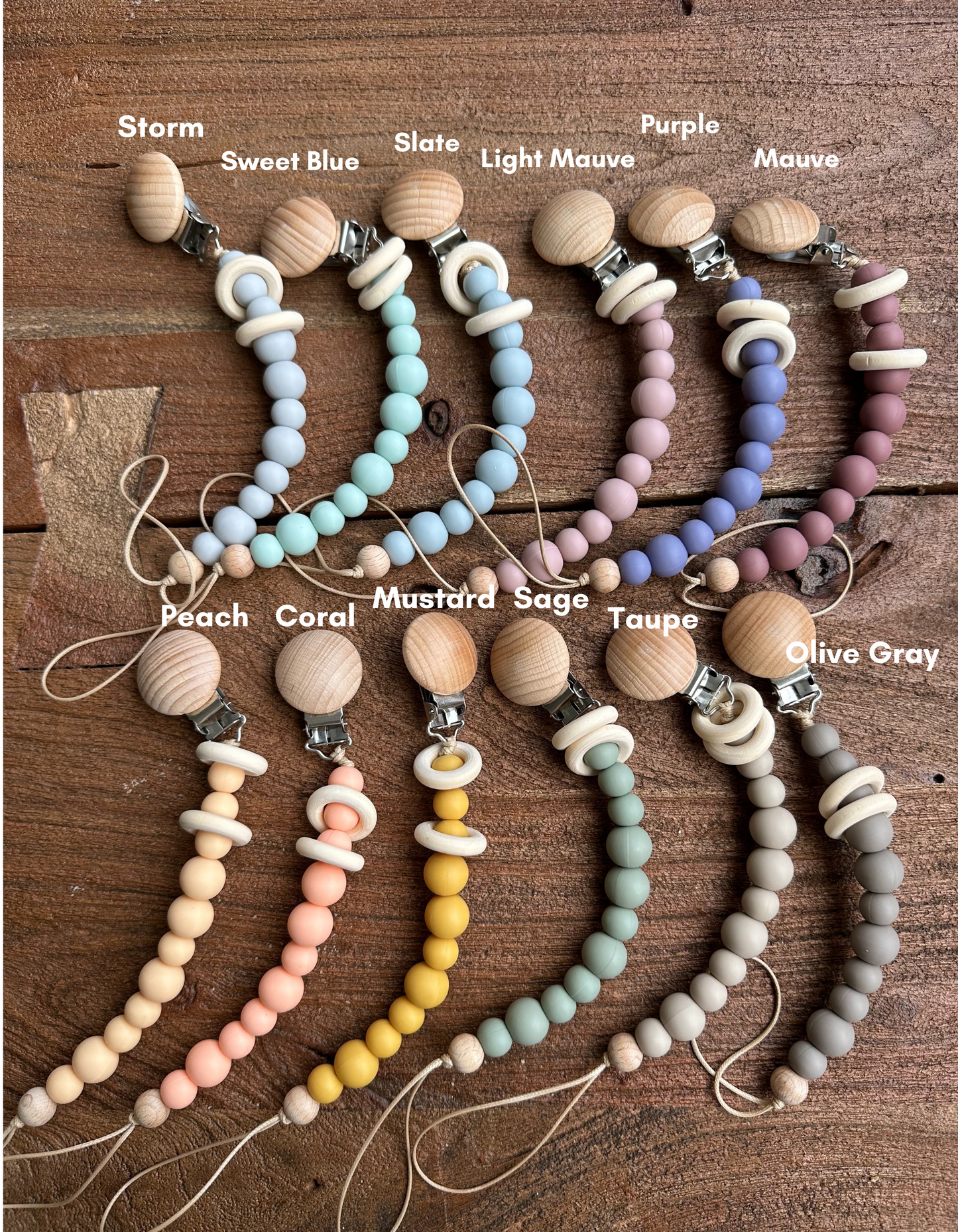 Engraved Binky Clips