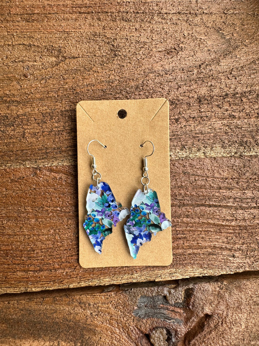 Blueberry Floral Maine Earrings