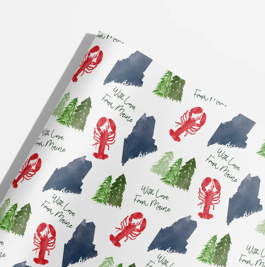 Gert & Co With Love From Maine Wrapping Paper