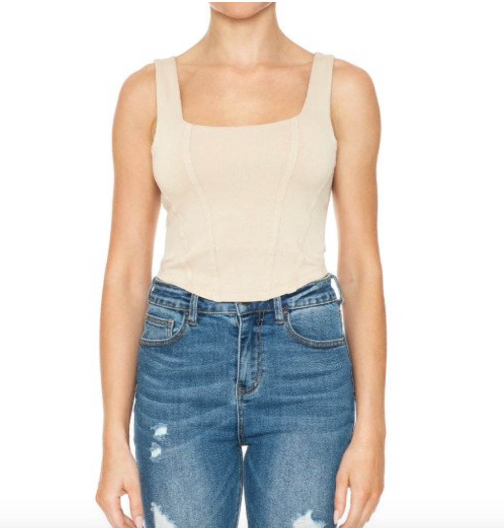 Mill Cropped Corset Tank